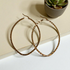 Gold Stainless Steel Hoop Earrings